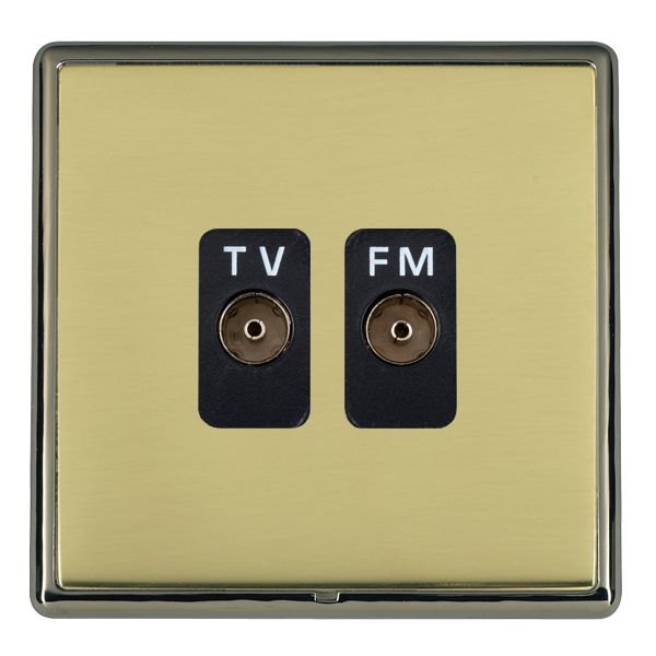 Hamln LRXTVFMBK-PBB TV/FM Coax Socket 2G