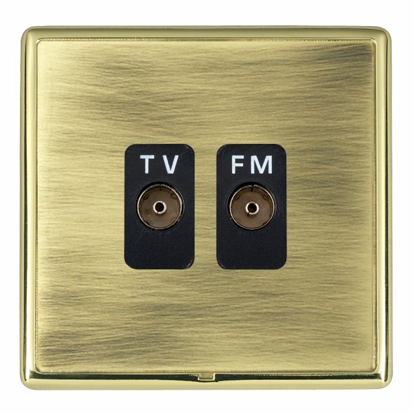 Hamln LRXTVFMPB-ABB TV/FM Coax Socket 2G