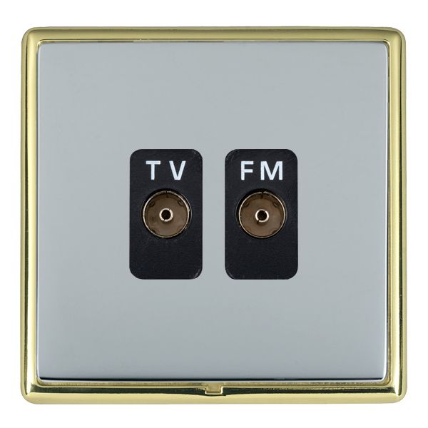 Hamln LRXTVFMPB-BSB TV/FM Coax Socket 2G