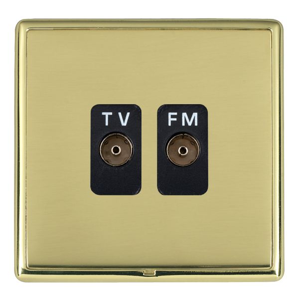 Hamln LRXTVFMPB-PBB TV/FM Coax Socket 2G