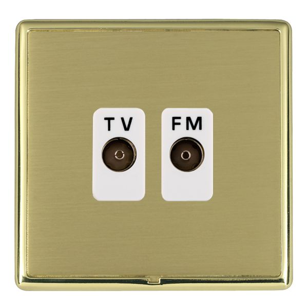 Hamln LRXTVFMPB-SBW TV/FM Coax Socket 2G