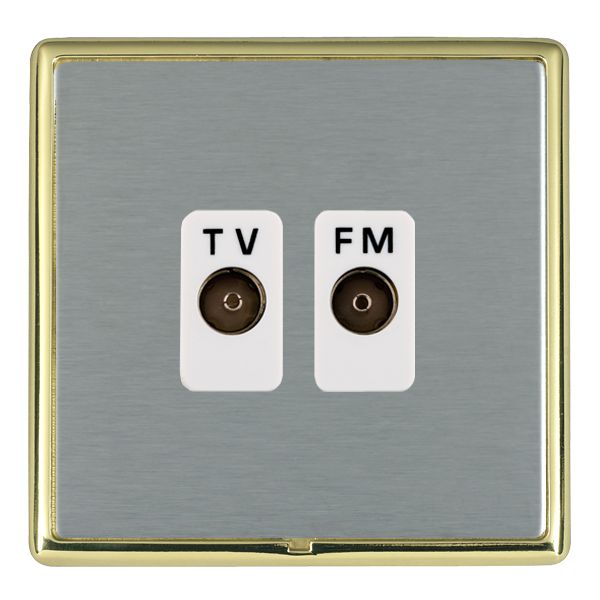 Hamln LRXTVFMPB-SSW TV/FM Coax Socket 2G