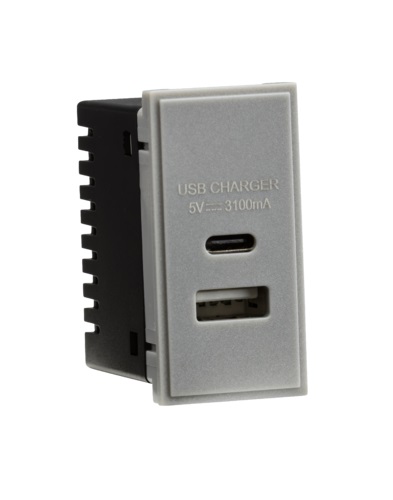 K/Bridge NETUSBCGY Dual USB Chrgr 3.1A