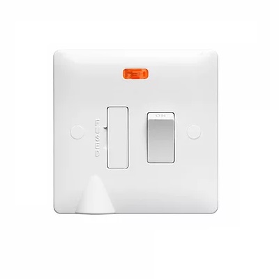 Verso 13A Switched Fuse With Neon & Flex Outlet